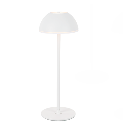 Lampe de table LED rechargeable intérieur/extérieur - Blanc, tactile dimmable, 3 en 1, IP54 extérieur