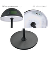 Lampe de table LED rechargeable intérieur/extérieur - Blanc, tactile dimmable, 3 en 1, IP54 extérieur