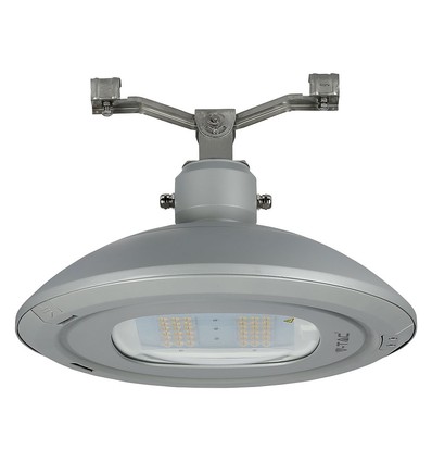 Luminaire routier LED 100W pour suspension sur câble - 130lm/W, puce LED Samsung, IP65, 4000K, gris, IK08