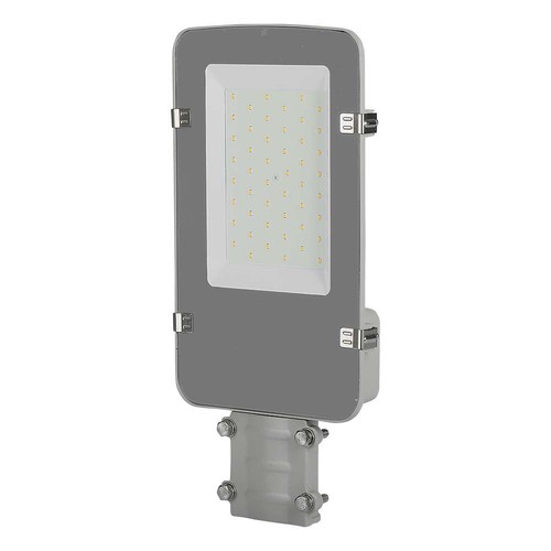 V-Tac lampe de rue LED 30W - Ø50/Ø60mm, puce Samsung, IP65, boîtier gris
