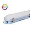Réglette 120cm 40W HiCRI, câblage traversant - IP65, RA90, sans scintillement