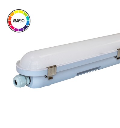 Réglette 150cm 60W HiCRI, câblage traversant - IP65, RA90, sans scintillement