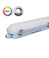 Luminaire 150cm 60W 0-10V RA90 HiCRI, câblage traversant - IP65, 0-10V, sans scintillement