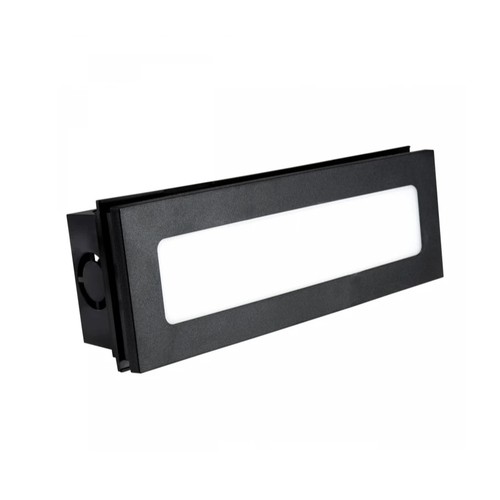 Éclairage d'escalier encastré 6W CCT - 3 températures de couleur, IP54, noir, 23 x 8,4 x 5,2 cm, noir, 230V