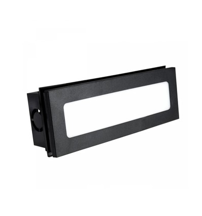 Éclairage d'escalier encastré 6W CCT - 3 températures de couleur, IP54, noir, 23 x 8,4 x 5,2 cm, noir, 230V