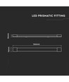 Réglette LED complète 60cm 20W - 3 ans de garantie