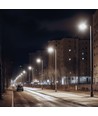 Lampe de rue LED crépusculaire 50W - Capteur crépusculaire, Ø60 mm, IP65, noir, 230V
