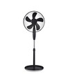 Ventilateur en acier 55W - avec pied rond de 410 mm, 4 boutons, 5 pales (16 pouces)