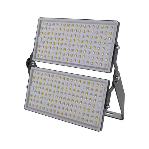 Projecteur LED 500W - 135lm/W, IP65, Boîtier noir, lampe de chantier, câble 1m