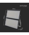 Projecteur LED 500W Super High Power, Samsung LED chip - 135lm/W, 67.500lm, IP65, noir, 4000K, 5 ans de garantie