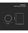 Applique lampe GU10 - noir