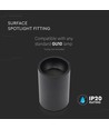 Applique lampe GU10 - noir