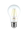 Ampoule LED filament E27 6W - A60, verre clair, 600lm, 3000K