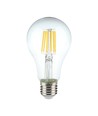 Ampoule LED filament E27 10W - A60, verre clair, 1055lm, 4000K