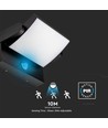 Applique murale LED 17W avec capteur - IP65, noir, capteur PIR, source lumineuse incluse