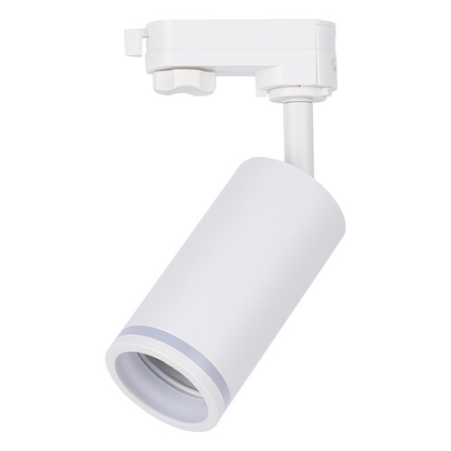 Spot sur rail triphasé GU10 – blanc, sans source lumineuse