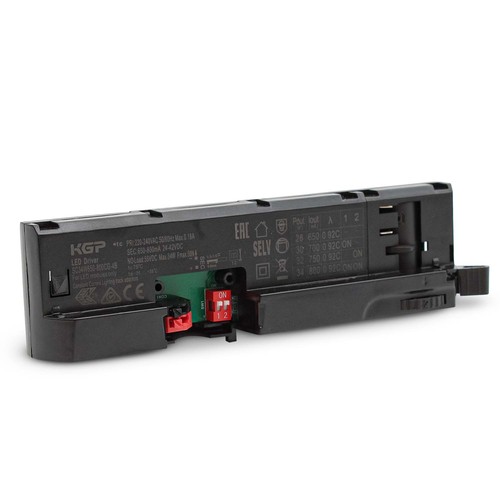 Driver de remplacement pour spot sur rail - Noir, Compatible avec spot sur rail 3 phases, 24-42V, 650-800mA