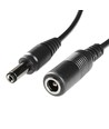 Câble de rallonge DC - 5 m, pour bandes LED, 5V-24V, noir
