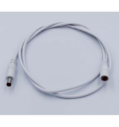Câble de rallonge DC - 10 m, pour bandes LED, 5V-24V, blanc