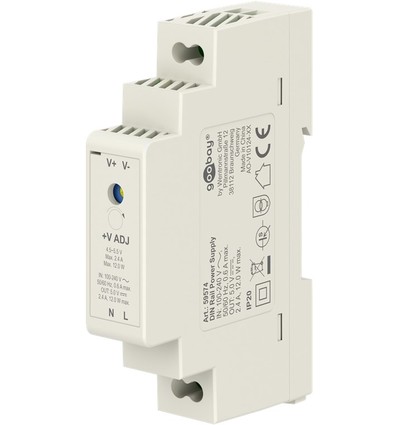 Alimentation DIN rail 5V 12W - 5V DC, 2,4A