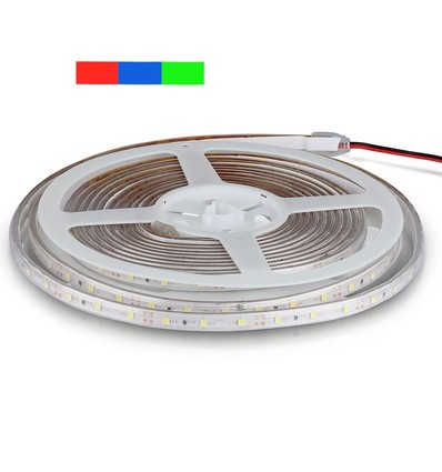 Ruban LED 5m 3,6W/m résistant aux éclaboussures - IP65, 60 LED par mètre, choisissez la couleur