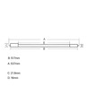 LEDlife T5-51.7, Double ended - Tube LED 7,5W, 51,7 cm, 230V direct, alimentation des deux côtés