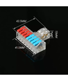 1 pc. connecteur en T sans vis - 250V, 2 à 8, 32A
