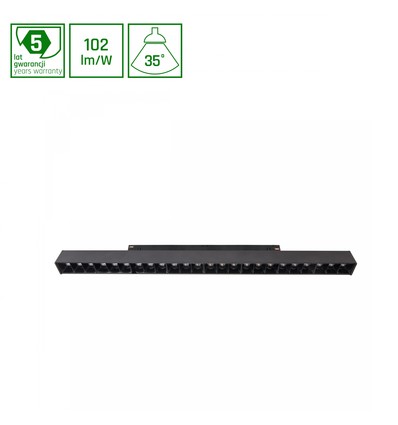 15W 48V SHIFT spot sur rail pour rail magnétique - 102lm/W, 48V, garantie 5 ans, aluminium