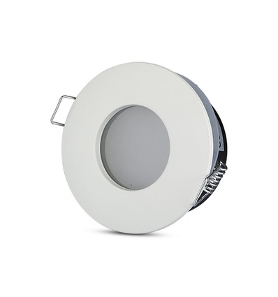 IP54 Downlight sans source lumineuse - Joint en caoutchouc, Trou : Ø7,5 cm, Dimensions : Ø8,4 cm, compatible avec GU10 et MR16