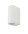 Applique murale GU10 Up/Down - IP44 extérieur, blanc, aluminium, sans source lumineuse