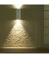 Applique murale GU10 Up/Down - IP44 extérieur, blanc, aluminium, sans source lumineuse
