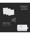 Récepteur WiFi pour interrupteurs sans fil, 1000W - Smart Home, compatible Alexa/Google Home, IP20 intérieur
