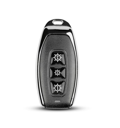Interrupteur sans fil 3 boutons, noir - IP54, 3V, portée jusqu'à 160m, pour V-TAC Smart Light / récepteur RF