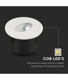 Spot LED encastrable rond 3W Ø7,5cm pour escaliers - 270lm, 4000K, blanc, trou : Ø6,2 cm