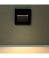 Éclairage d'escalier LED 2W - Noir, saillie, IP65 intérieur/extérieur, 230V