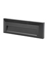 Éclairage d'escalier LED 3W - IP65, noir, rectangulaire, extérieur, 230 x 80 x 28 mm