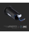 Spot encastrable LED 1W - Lumière 3000K, Noir