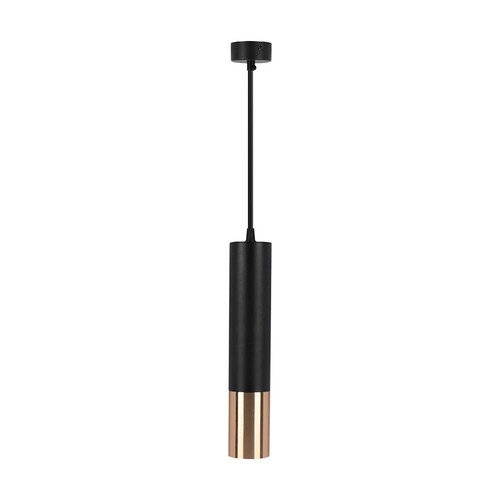 Suspension V-Tac GU10 noir/or - Ø6x30cm, GU10