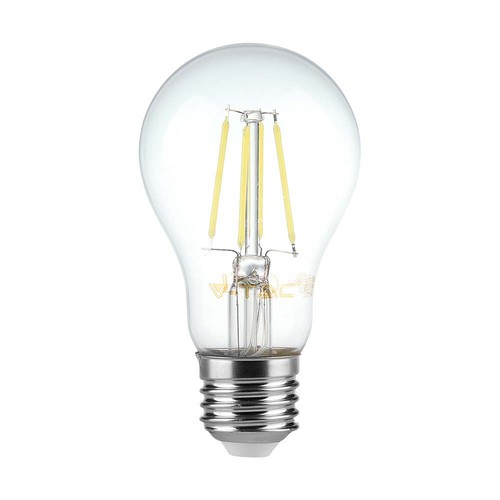 Ampoule LED E27 6W Filament - A60, verre clair, 600lm