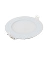 Dalle LED encastrable 6W Ø12cm - Découpe : Ø11 cm, Dimensions : Ø12 cm, bord blanc, source incluse