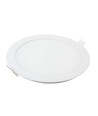 Panneau LED encastrable 12W Ø17cm - 6400K, Coupe : Ø15,5 cm, Dim : Ø17 cm, bord blanc, flicker free