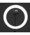 Anneau lumineux LED 10W - 10 pouces, avec support de table, 3200K-5500K