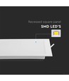 Panneau LED encastrable carré 24W - Backlit, 4000K, coupe : 20,5 x 20,5 cm, dim : 22,5 x 22,5 cm