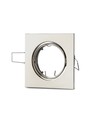 Lampe GU10 - carrée, nickel satiné