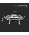 Lot de 2 kits downlight GU10 - Rond, nickel satiné, perçage : Ø6,5 cm, dimensions : Ø8 cm