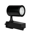 Spot sur rail triphasé 35W - 24 degrés, 4000K, noir, COB LED, IP20
