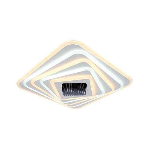 Plafonnier LED Smart 150W avec effet 3D - 50x50cm, CCT, dimmable, télécommande incluse