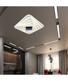Plafonnier LED Smart 150W avec effet 3D - 50x50cm, CCT, dimmable, télécommande incluse
