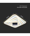 Plafonnier LED Smart 150W avec effet 3D - 50x50cm, CCT, dimmable, télécommande incluse