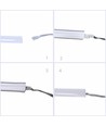 10m AnyCut Neon Flex 10x10 LED Blanc Neutre - 10W/m, 24V, Sans distance de coupe